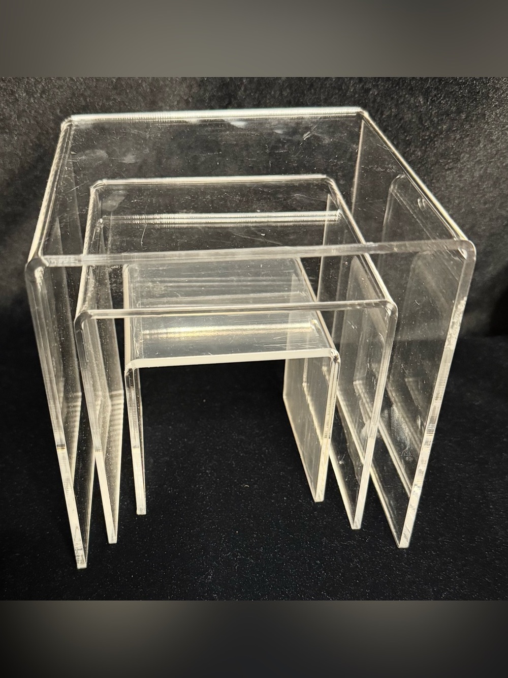 Clear Acrylic Nesting Display Stands - Risers